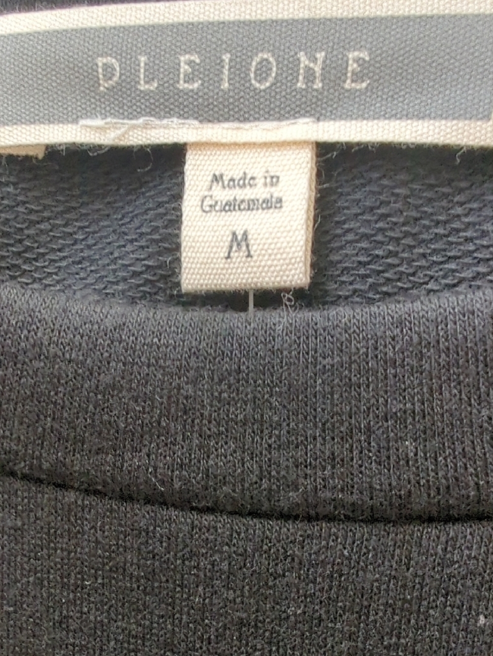 NWT Pleione Black Mixed Media Puff-Sleeve Knit Blouse Top Blouse MEDIUM - Picture 3 of 11